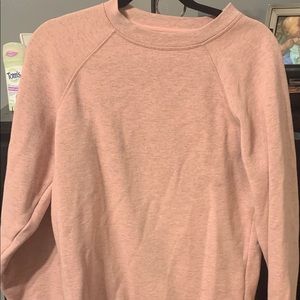 Topshop pink crew neck sweatshirt